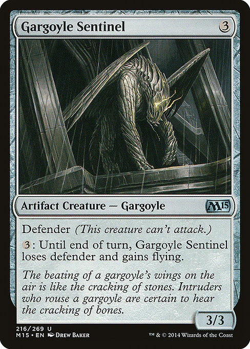 Gargoyle Sentinel - Magic 2015 (M15) - U - 216