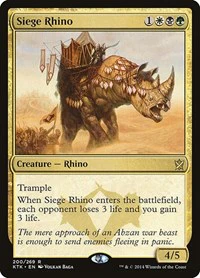 Siege Rhino - Khans of Tarkir - R - 200