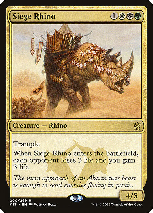 Siege Rhino - Prerelease Cards - R - 200