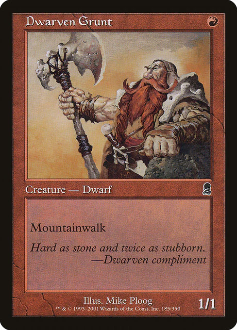 Dwarven Grunt - Odyssey - C - 185