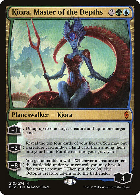 Kiora, Master of the Depths - Battle for Zendikar - M - 213