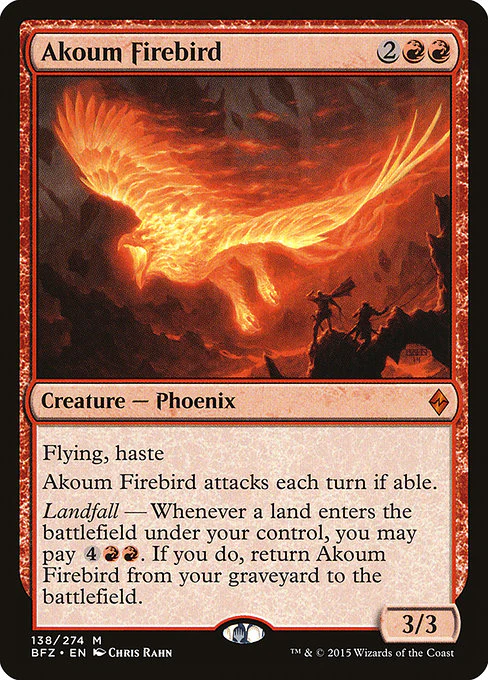 Akoum Firebird - Battle for Zendikar - M - 138