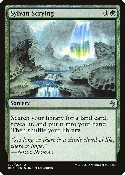 Sylvan Scrying - Battle for Zendikar - U - 192