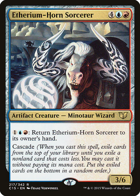 Etherium-Horn Sorcerer - Commander 2015 - R - 217