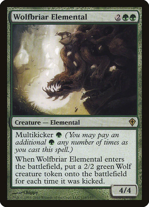 Wolfbriar Elemental - Worldwake - R - 118