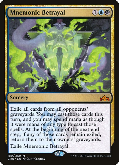 Mnemonic Betrayal - Guilds of Ravnica - M - 189