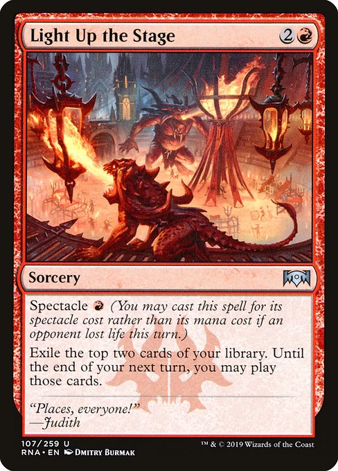 Light Up the Stage - Ravnica Allegiance - U - 107