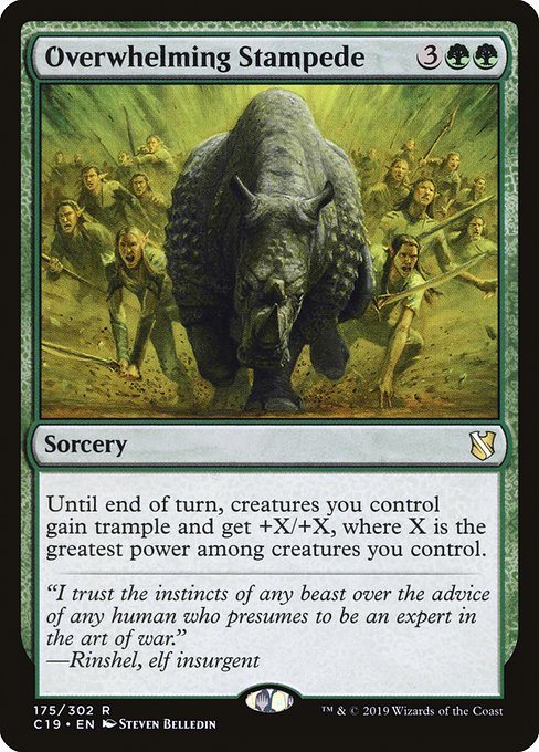 Overwhelming Stampede - Commander 2019 - R - 175