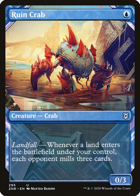Ruin Crab (Showcase) - Zendikar Rising - U - 295