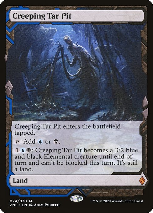 Creeping Tar Pit - Zendikar Rising Expeditions - M - 24