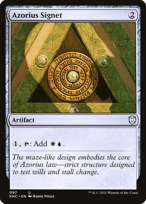 Azorius Signet - Commander: Kaldheim - U - 97