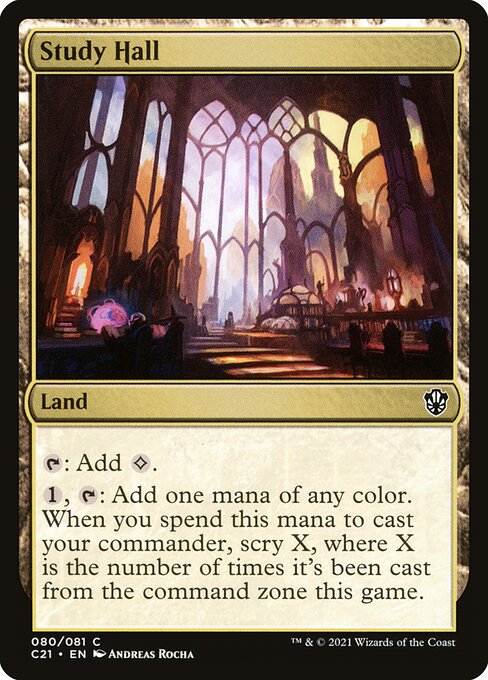 Study Hall - Commander 2021 - C - 80