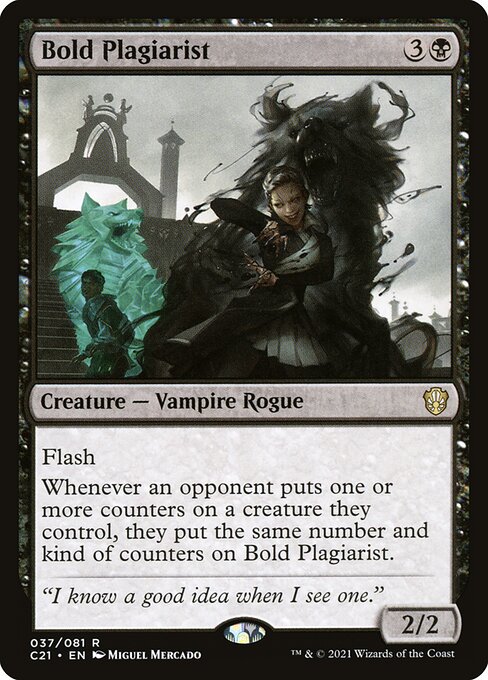 Bold Plagiarist - Commander 2021 - R - 37