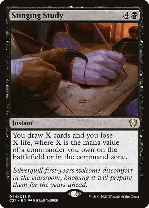 Stinging Study - Commander 2021 - R - 44