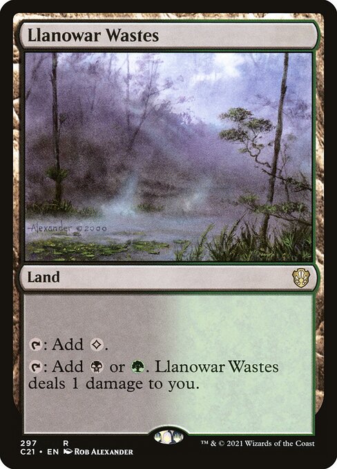 Llanowar Wastes - Commander 2021 - R - 297