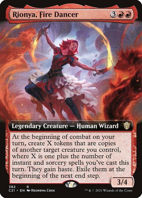 Rionya, Fire Dancer (Extended Art) - Commander 2021 - R - 382