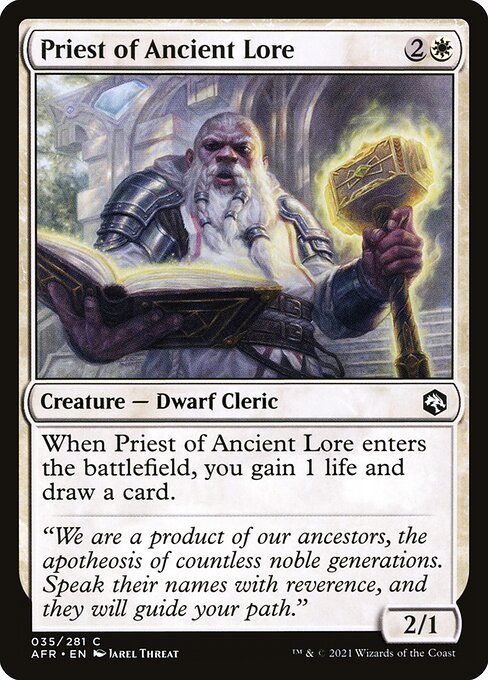 Priest of Ancient Lore - Adventures in the Forgotten Realms - C - 35