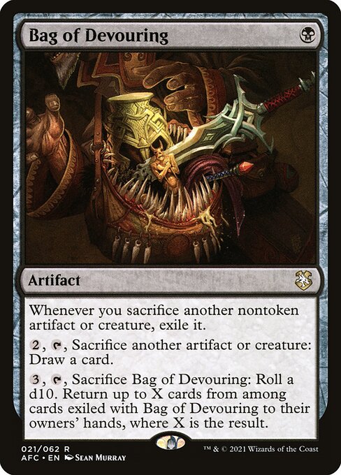 Bag of Devouring - Commander: Adventures in the Forgotten Realms - R - 21