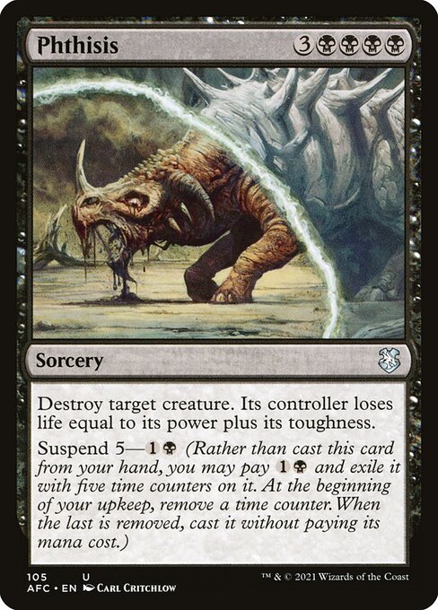 Phthisis - Commander: Adventures in the Forgotten Realms - U - 105