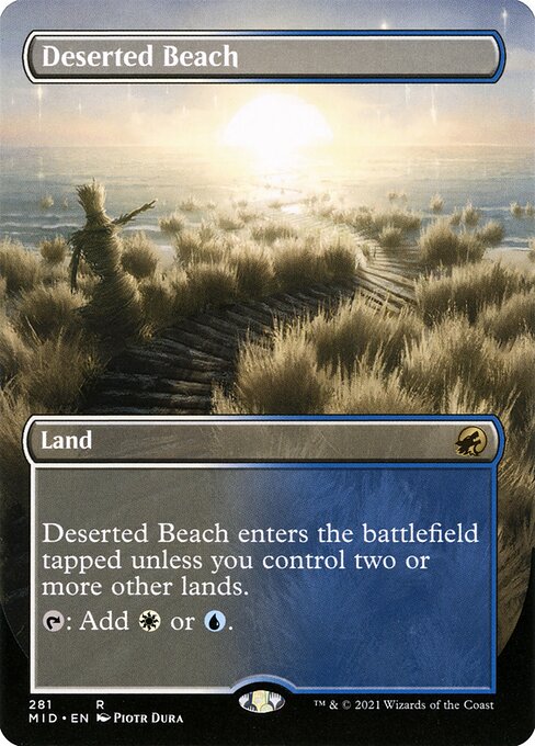 Deserted Beach (Borderless) - Innistrad: Midnight Hunt - R - 281
