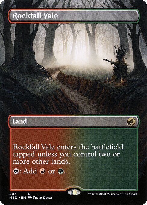 Rockfall Vale (Borderless) - Innistrad: Midnight Hunt - R - 284