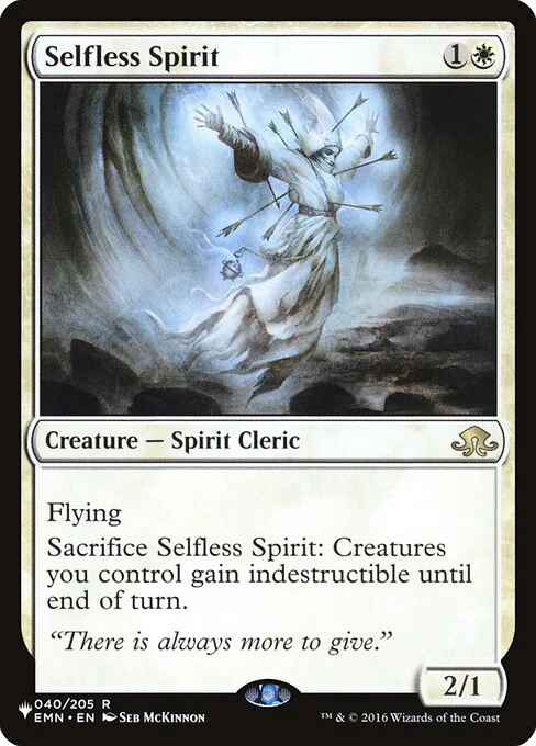 Selfless Spirit - The List Reprints - R - 040/205