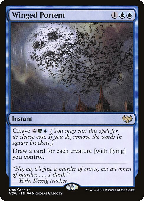 Winged Portent - Innistrad: Crimson Vow - R - 89
