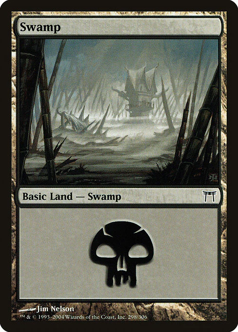 Swamp (298) - JP Full Art - Kamigawa: Neon Dynasty - L - 298