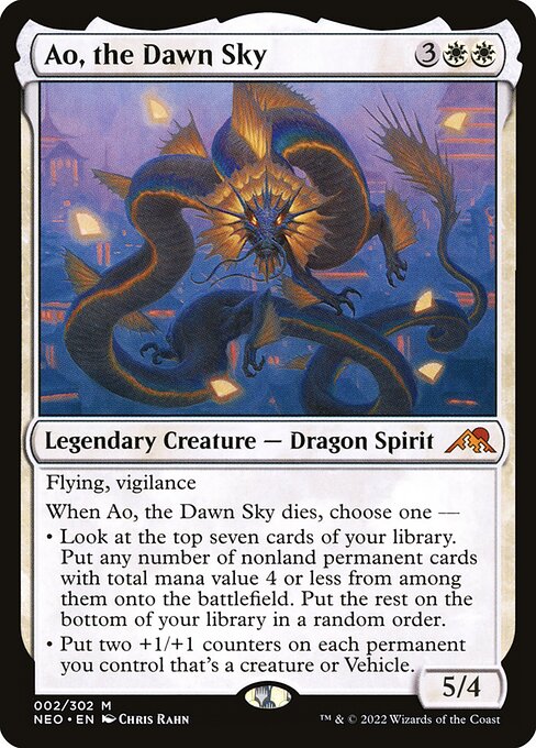 Ao, the Dawn Sky - Kamigawa: Neon Dynasty - M - 2