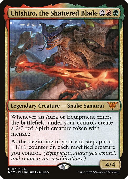Chishiro, the Shattered Blade - Commander: Kamigawa: Neon Dynasty - M - 1
