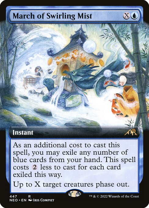March of Swirling Mist (Extended Art) - Kamigawa: Neon Dynasty - R - 447