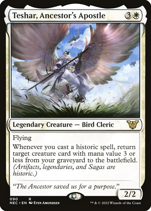 Teshar, Ancestor's Apostle - Commander: Kamigawa: Neon Dynasty - R - 90