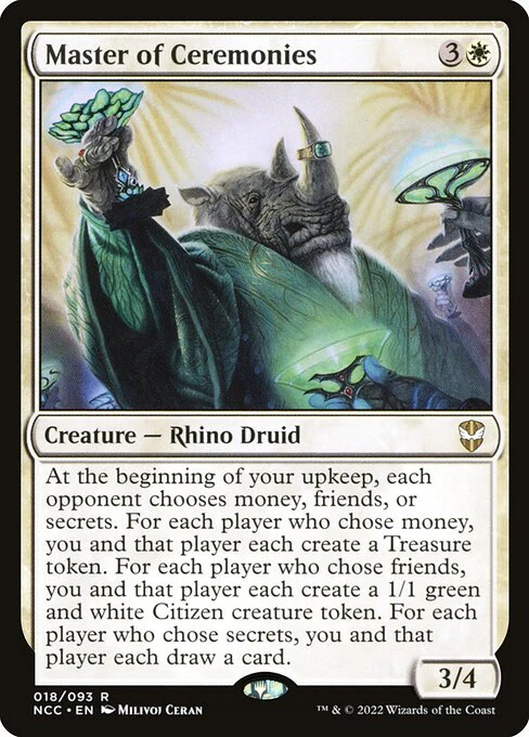 Master of Ceremonies - Commander: Streets of New Capenna - R - 18