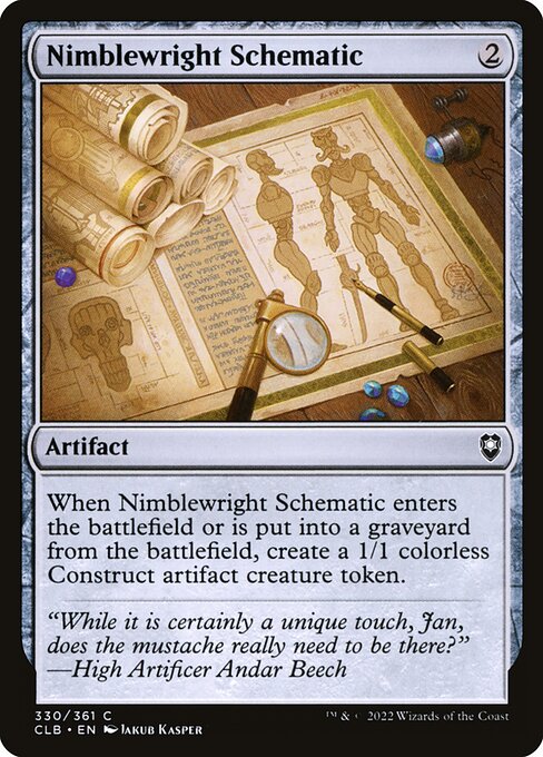 Nimblewright Schematic - Commander Legends: Battle for Baldur's Gate - C - 330