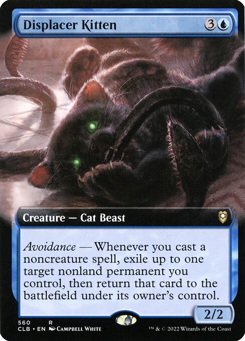 Displacer Kitten (Extended Art) - Commander Legends: Battle for Baldur's Gate - R - 560