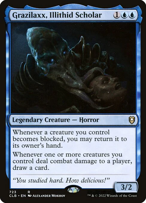 Grazilaxx, Illithid Scholar - Commander Legends: Battle for Baldur's Gate - R - 723