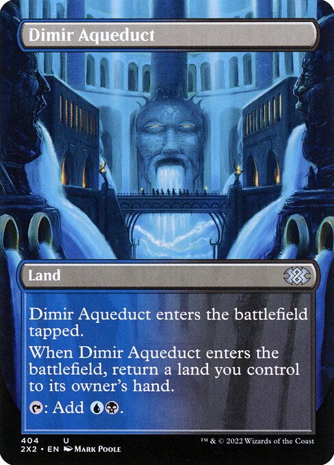 Dimir Aqueduct (Borderless) - Double Masters 2022 - U - 404