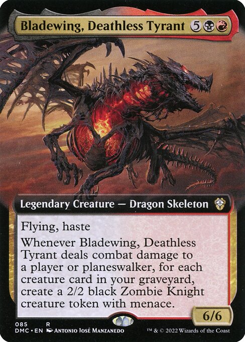 Bladewing, Deathless Tyrant (Extended Art) - Commander: Dominaria United - R - 85