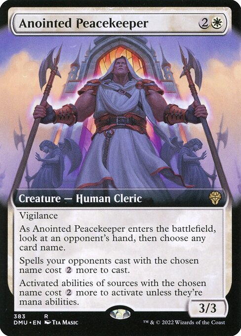 Anointed Peacekeeper (Extended Art) - Dominaria United - R - 383