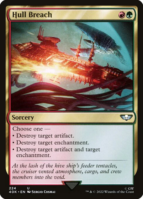Hull Breach (Surge Foil) - Universes Beyond: Warhammer 40,000 - U - 224