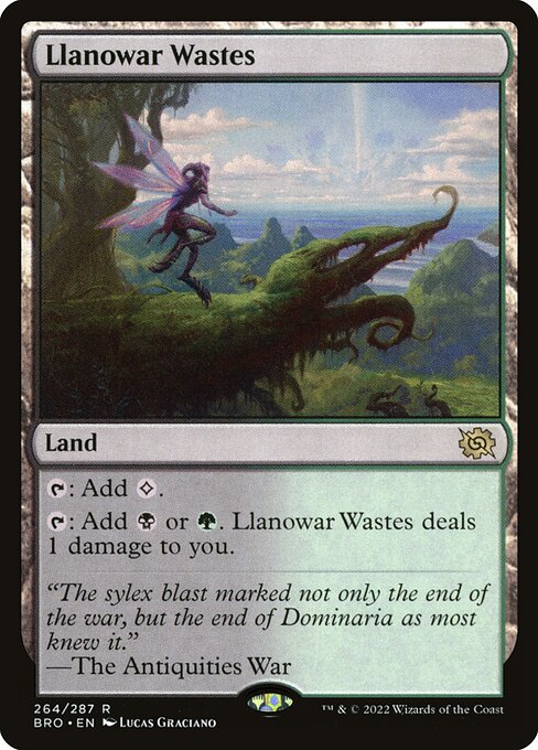 Llanowar Wastes - The Brothers' War - R - 264