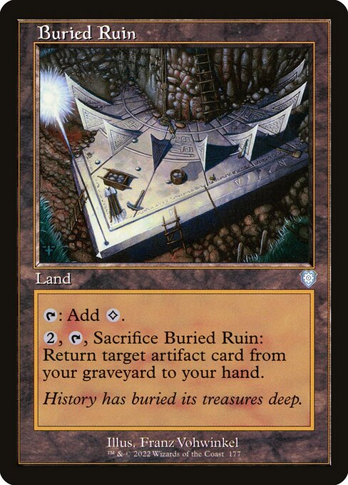 Buried Ruin (Retro Frame) - Commander: The Brothers' War - U - 177