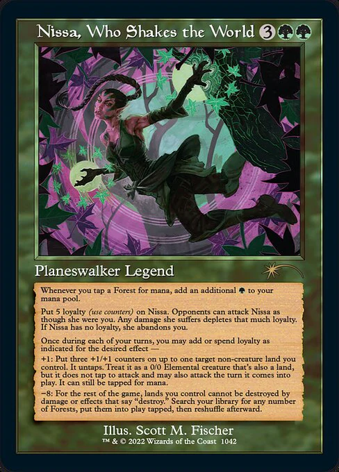 Nissa, Who Shakes the World (Retro Frame) - Secret Lair Drop Series - R - 1042