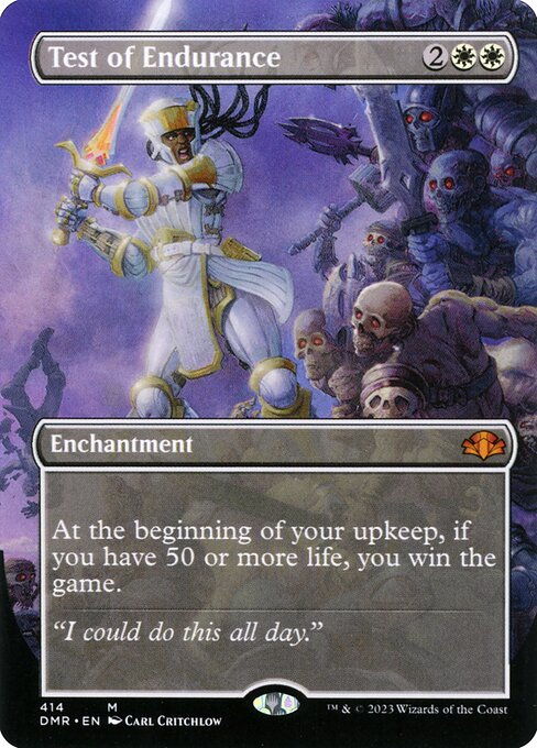 Test of Endurance (Borderless) - Dominaria Remastered - M - 414