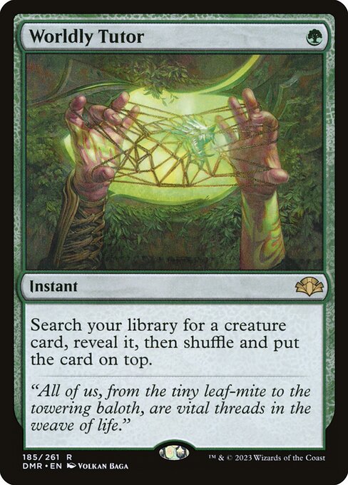 Worldly Tutor - Dominaria Remastered - R - 185