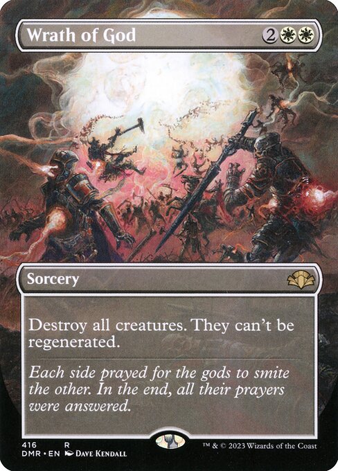 Wrath of God (Borderless) - Dominaria Remastered - R - 416