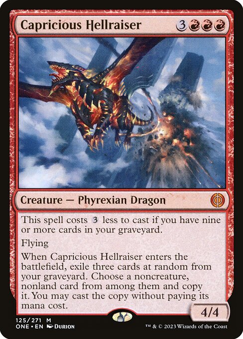 Capricious Hellraiser - Phyrexia: All Will Be One - M - 125