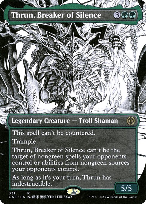 Thrun, Breaker of Silence (Borderless) - Phyrexia: All Will Be One - R - 331