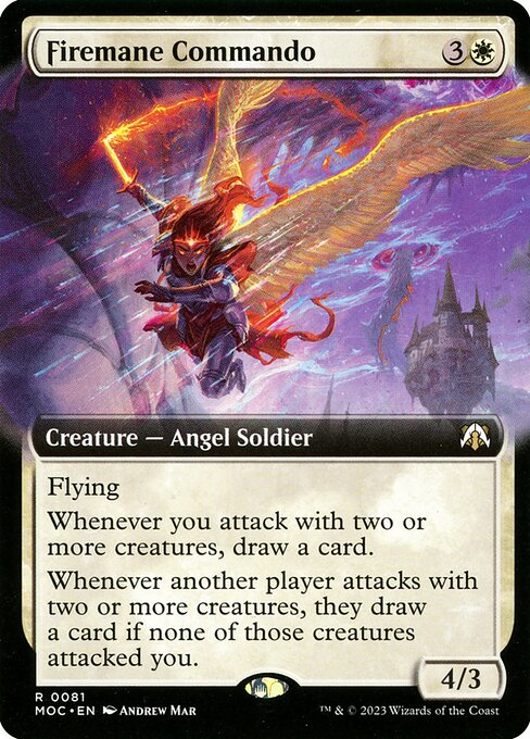 Firemane Commando (Extended Art) - Commander: March of the Machine - R - 81