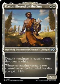 Daxos, Blessed by the Sun (Foil Etched) - March of the Machine: Multiverse Legends - U - 67